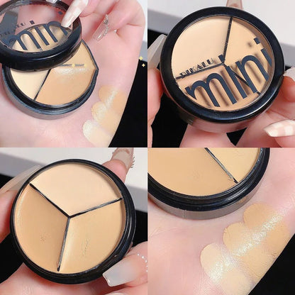 3 Colors Concealer Cream Full Coverage Acne Spot Dark Circles Contour Concealer