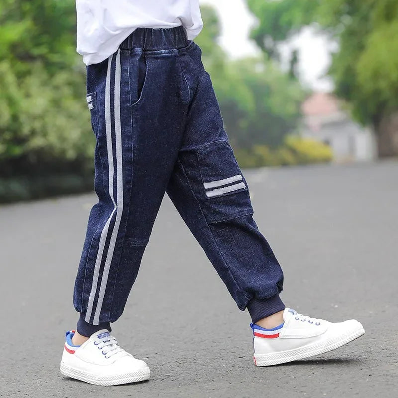 IENENS 5-13y Kids Boys Clothes Skinny Jeans Classic Pants