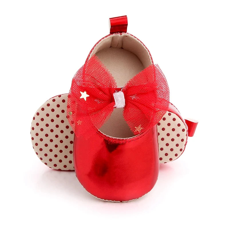 Bowknot Princess Baby Girls Shoes Breathable Mesh Flats Shoe