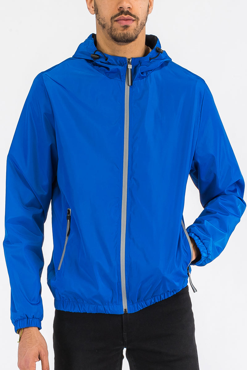 Waterproof Reflective Zipper Windbreaker