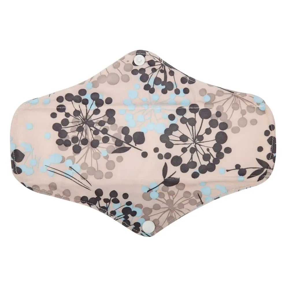 1 LONG Panty Liner Reusable Washable CHARCOAL Cloth Pad Menstrual Maternity Pad