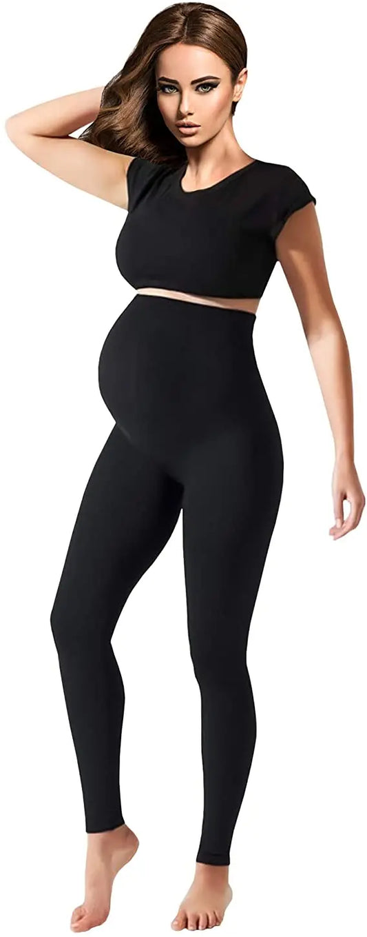 Women's Maternity Leggings Over the Belly Pregnancy Workout Leggings