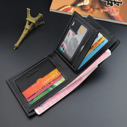 2021 New Men's Wallet Short Multi-Card Coin Purse Fashion Casual Wallet