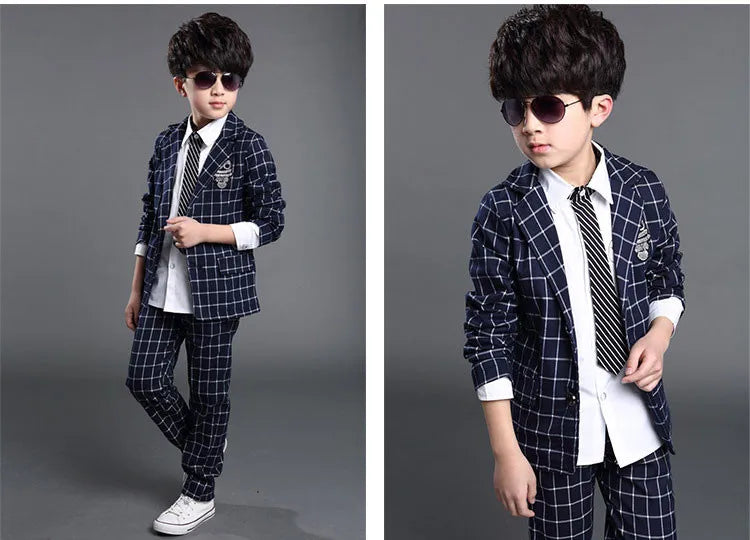 Elegant New Boys Formal Suits for Weddings Brand England Style 6-14t Man Child