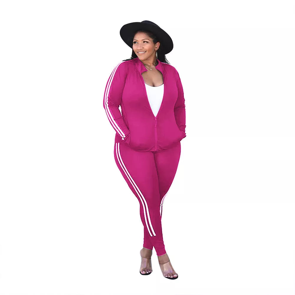 Plus Size Sets Women's Sweatsuits Winter Clothes Tracksuit 2 Piece Outfits