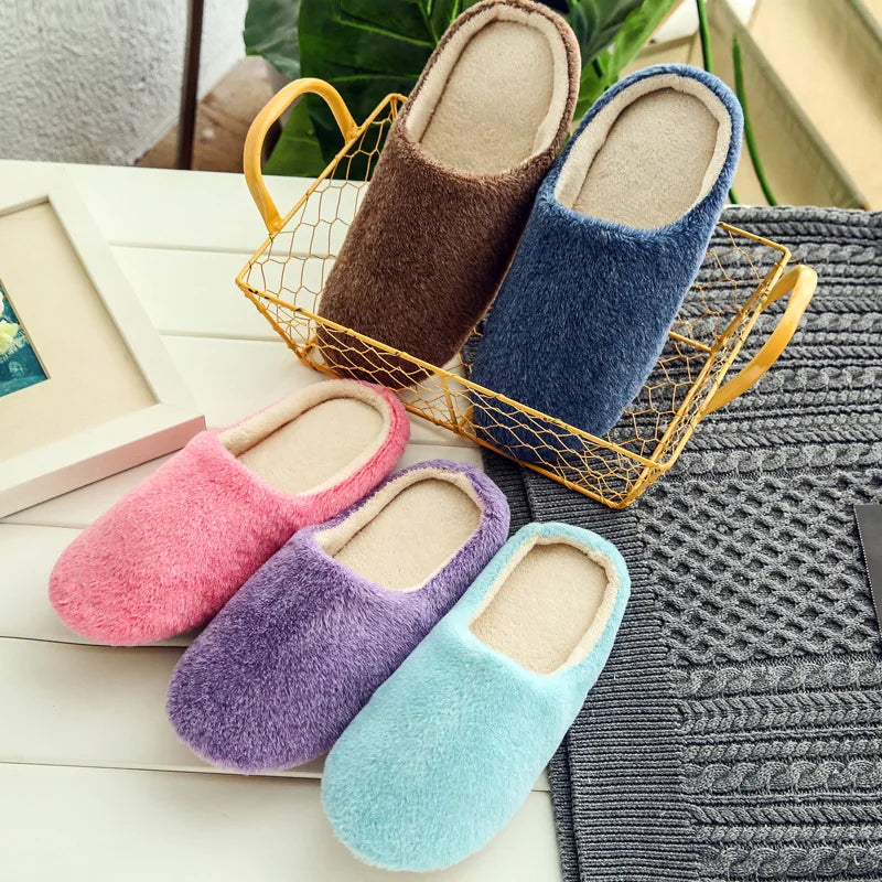 Slippers Women Indoor House Plush Soft Cute Cotton Slippers Shoes