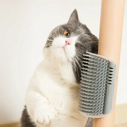 Pet Comb Removable Cat Corner Scratching Rubbing Brush Pet Hair Removal Massage