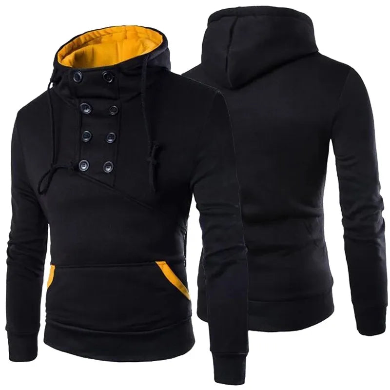 Autumn New Men's Hoodies Sweatshirts Zipper Hoodie Men Sweatshirt Solid