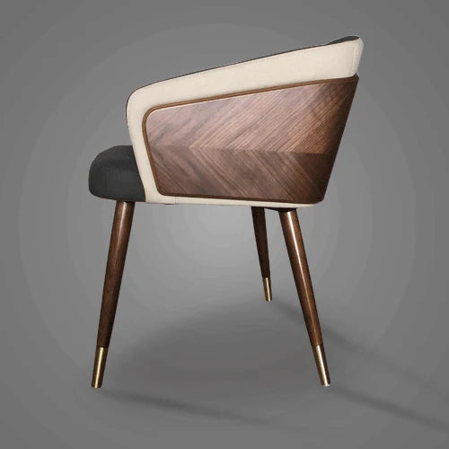 Modern Minimalist Dining Chair for Kitchen Furniture Luxury Wooden Finish