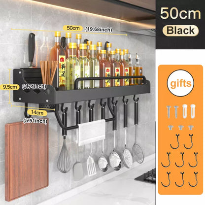 Kitchen Spice Rack Multifunctional Storage Rack Knife Spoon Spice Organizer