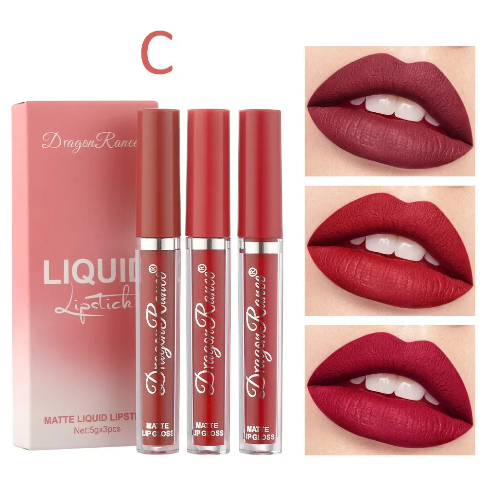 Korean Lipsticks Set Make Up for Women Beauty Cosmetics Matte