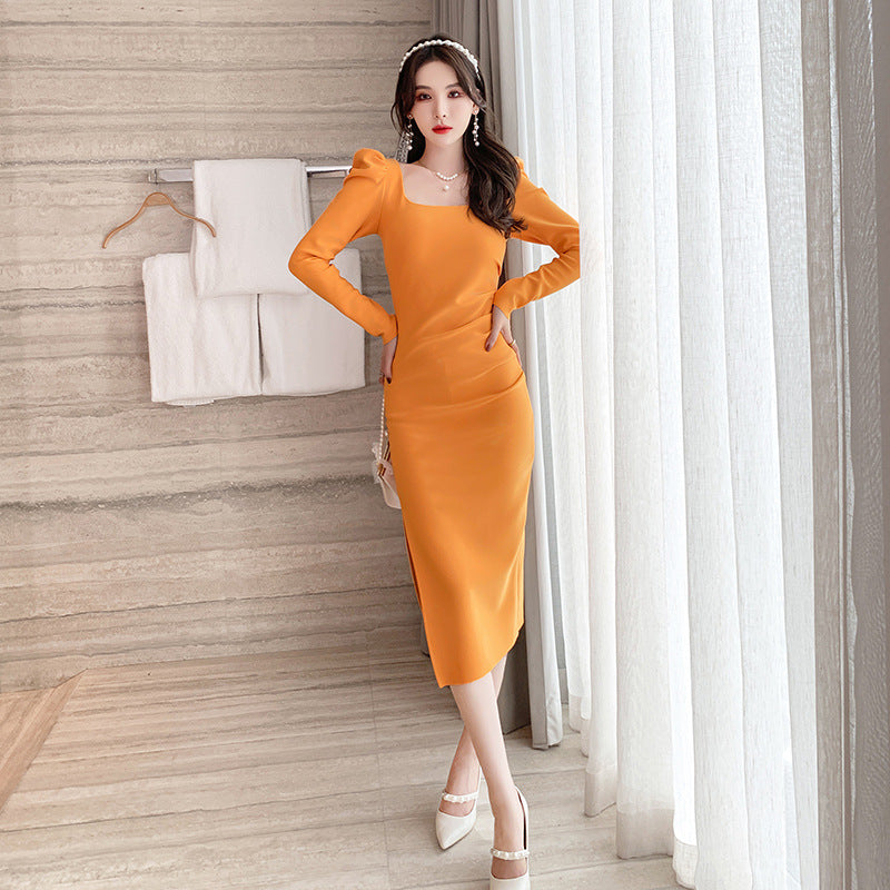 ZYHT 5504 Wholesale Womens Dress Solid Color Elegant Casual