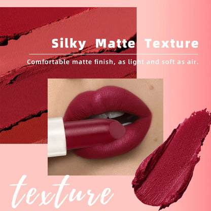 6 Colors Waterproof Nude Matte Lipsticks Long Lasting Lip Stick Sexy Red Pink