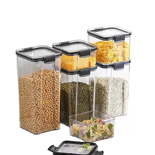 Food Storage Containers, Airtight Cans, Plastic Storage Boxes, Stackable Food