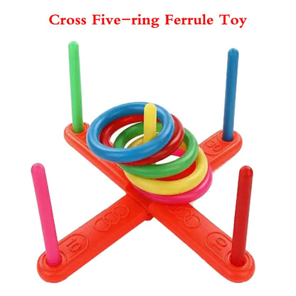 Parent-Child Throwing Ferrule Toy Rainbow Rings Toys Large