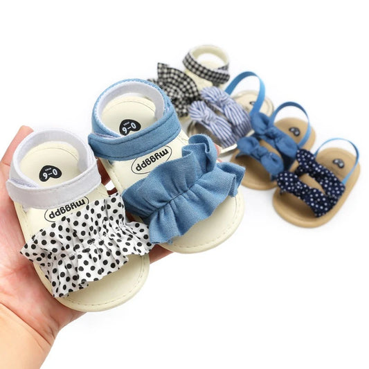 Baby Shoes Summer Newborn Casual Shoes Sandal Infant Toddler Plaid Breathable