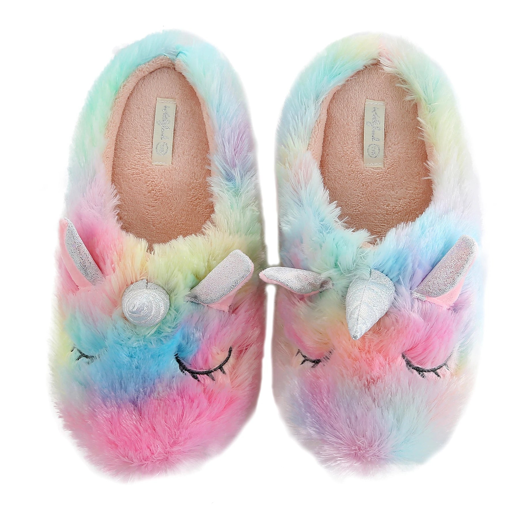 Dropshipping Unicorn Slippers Cortoon Rainbow Comfy Home Indoor Warm Women