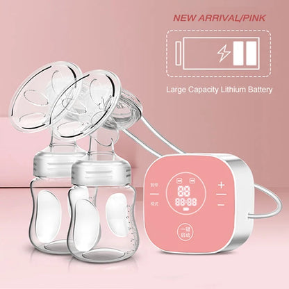 Electric Double Breast Pumps Breastfeeding Painless Portable Strong Suction