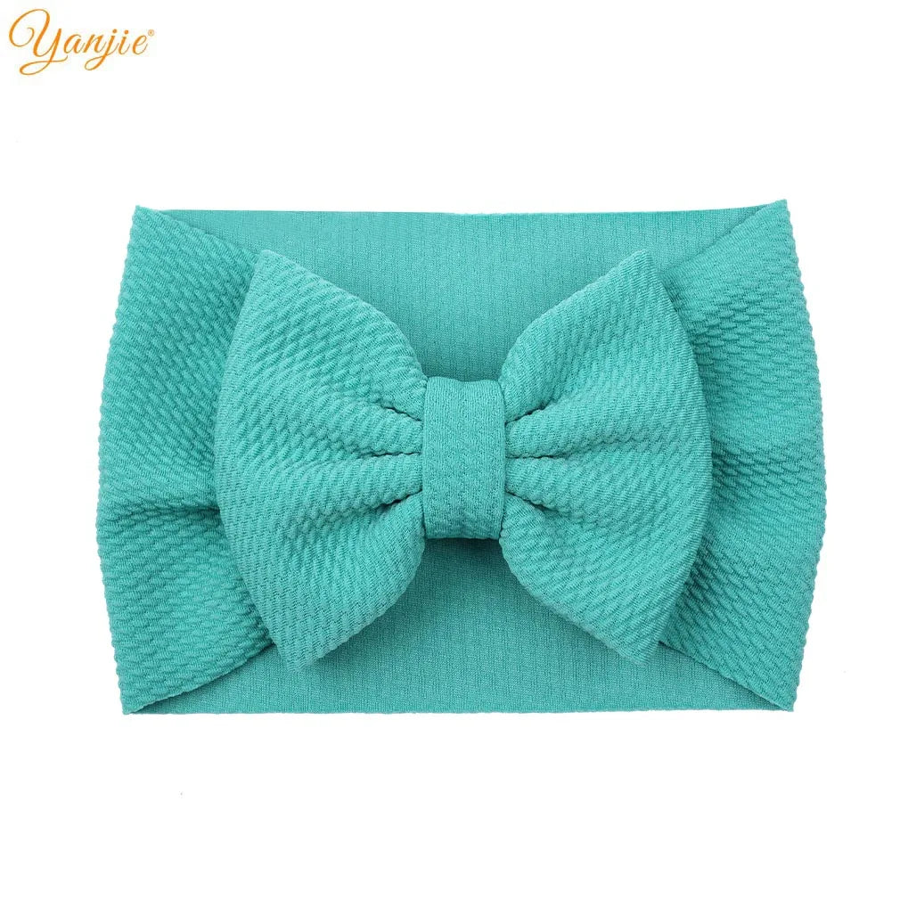 YANJIE 2023 New Turban Fashion 5'' Hair Bows Headband