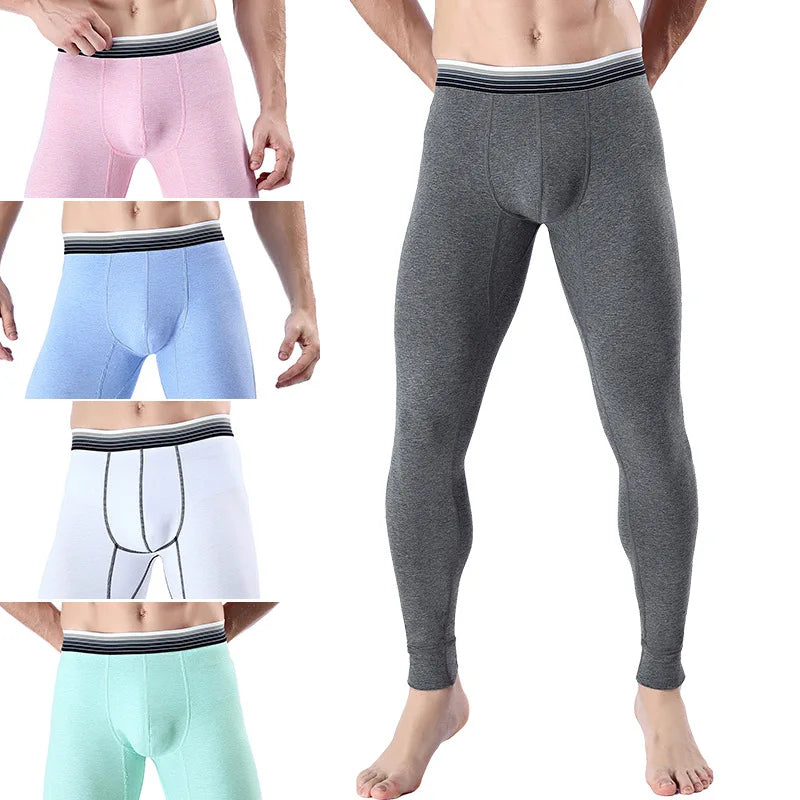 New Solid Color Autumn Pajamas Sexy Mens Sleep Bottoms Sleeping Pants Thermal