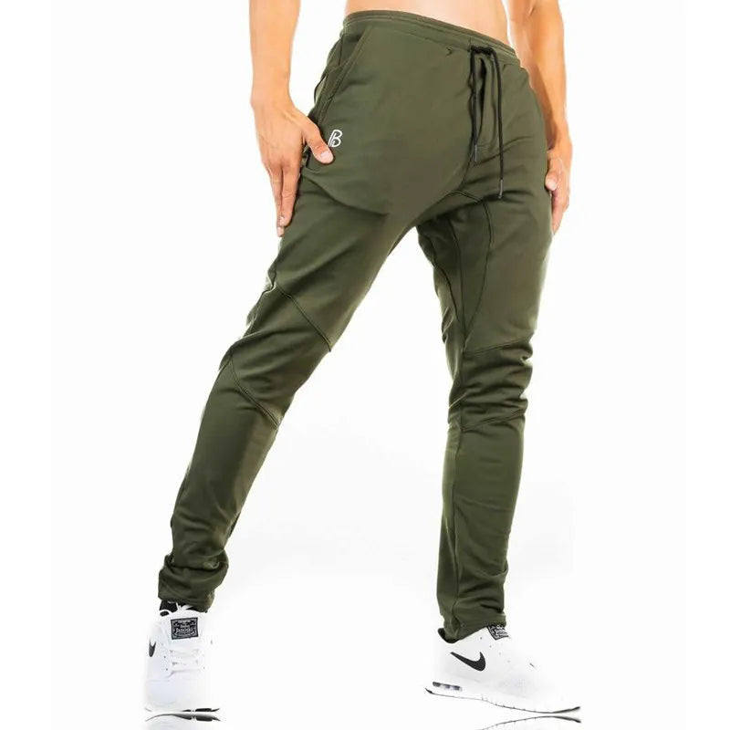 Casual Pants Men Joggers Cotton Sweatpants Gym Fitness Workout Skinny Trousers