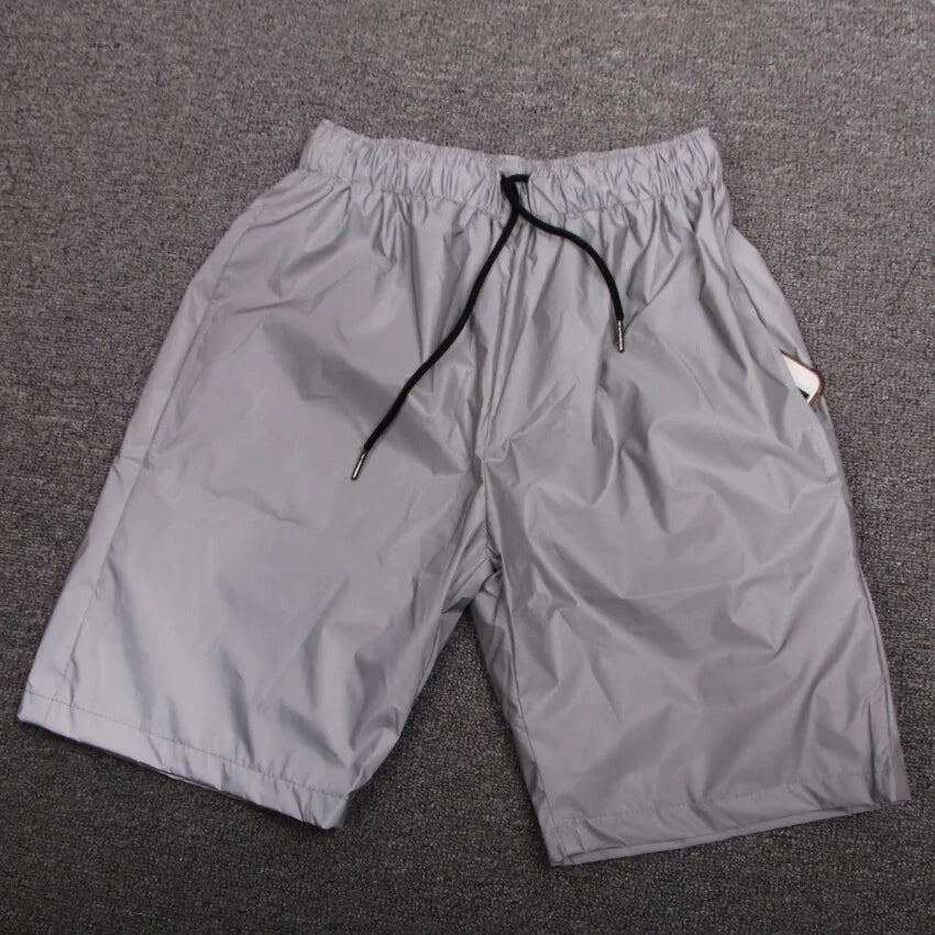 Boy Summer Casual Reflective Hip Hop Shorts Nightclub Short Pants Sportwear