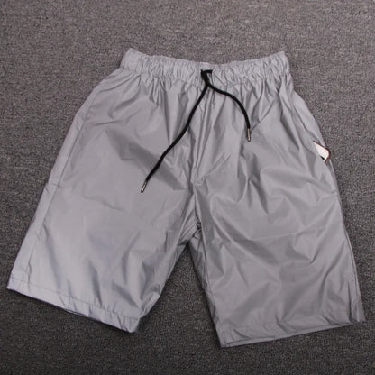 Boy Summer Casual Reflective Hip Hop Shorts Nightclub Short Pants Sportwear