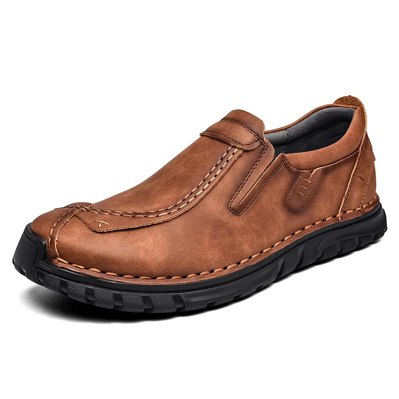 New Autumn Casual Leather Shoes Men Comfortable Outdoor Leather Men Shoes