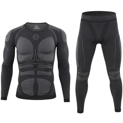 Seamless Tight Tactical Thermal Underwear Men Outdoor Sport