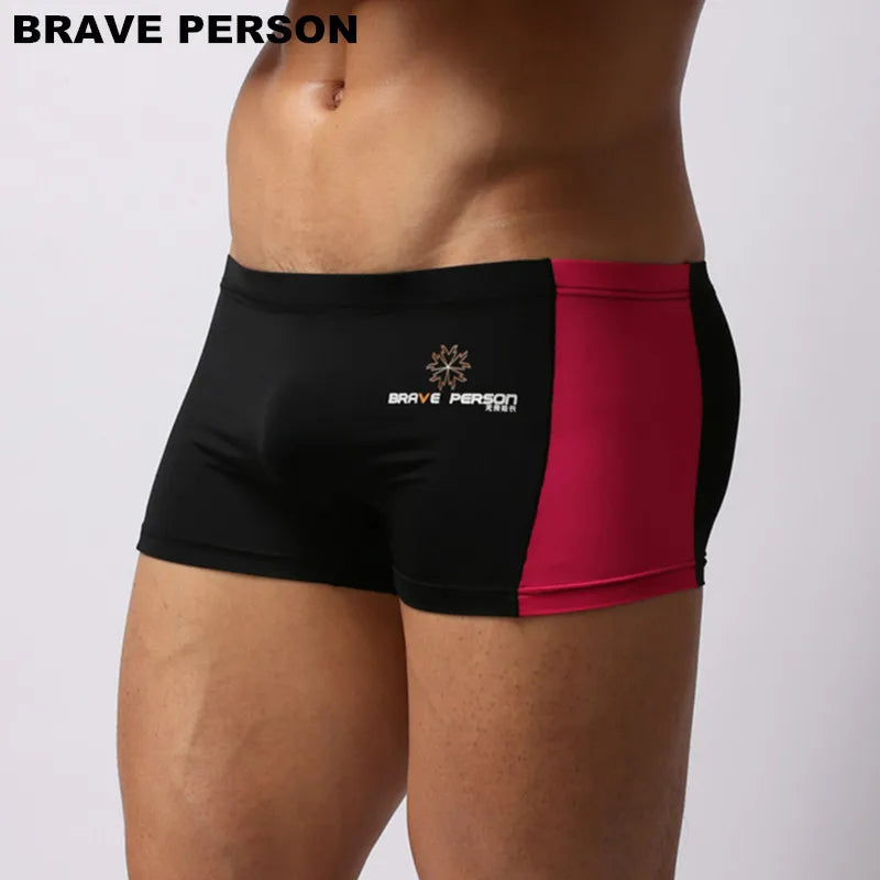 BRAVE PERSON Mens Boxer Shorts Splice Design Super Soft High Quality Underwear