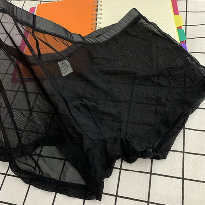 Transparent Boxers for Men See Through Male Underpants Sexy