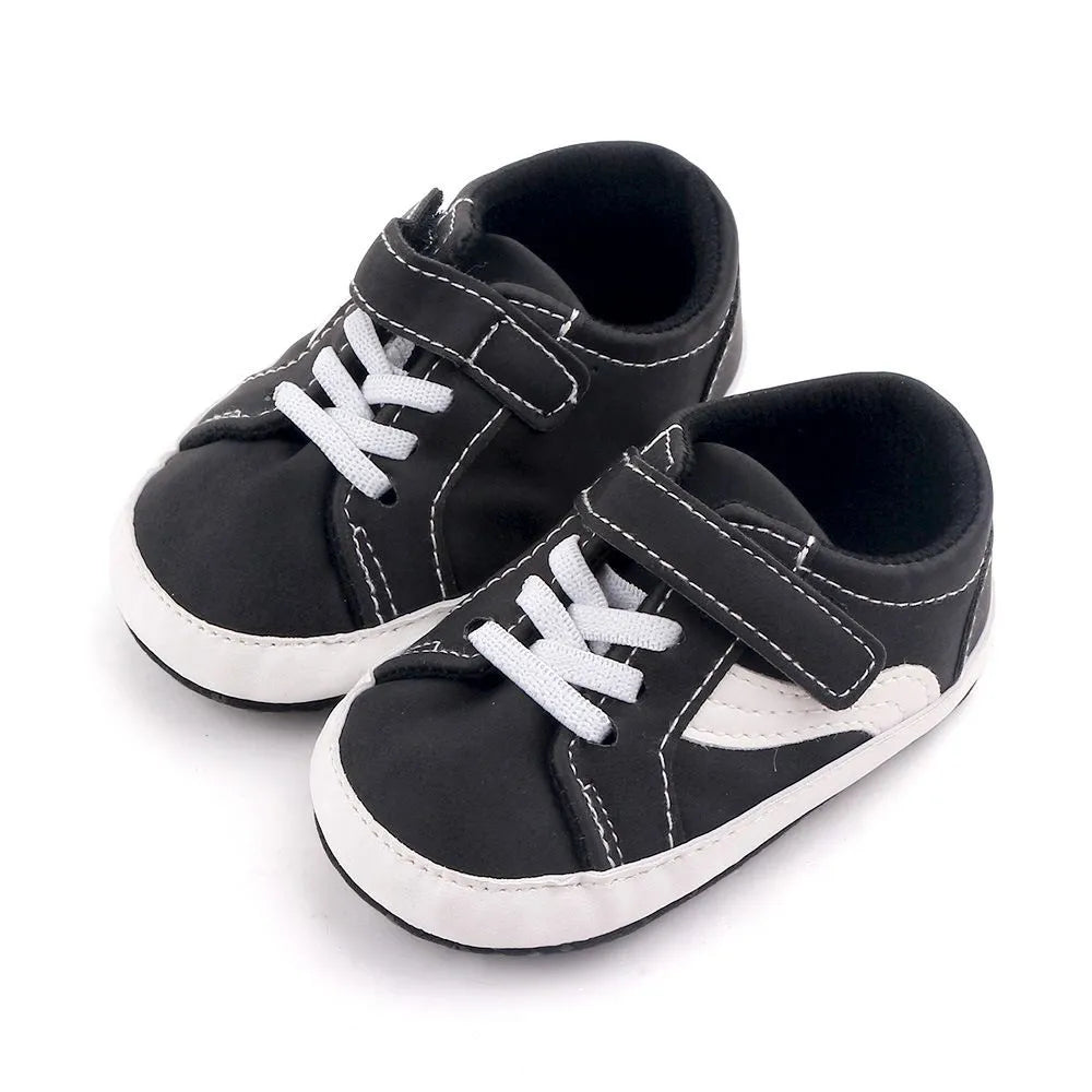 Newborn Baby Boys Shoes Pre-Walker Soft Sole Pram Shoes