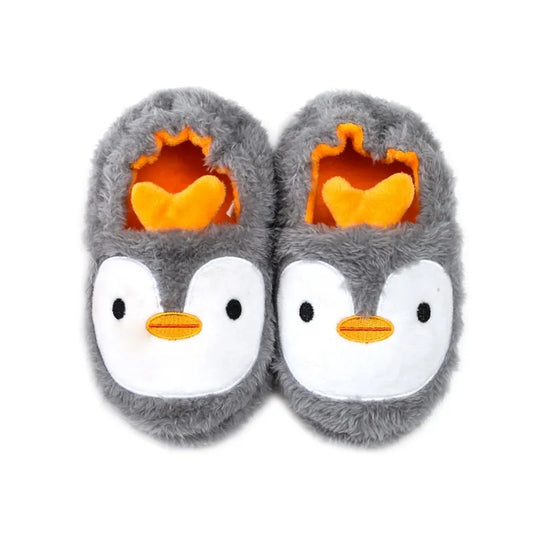 2023 Winter Cute Penguin Kids Slippers Comfortable Baby Warm Cotton Shoes