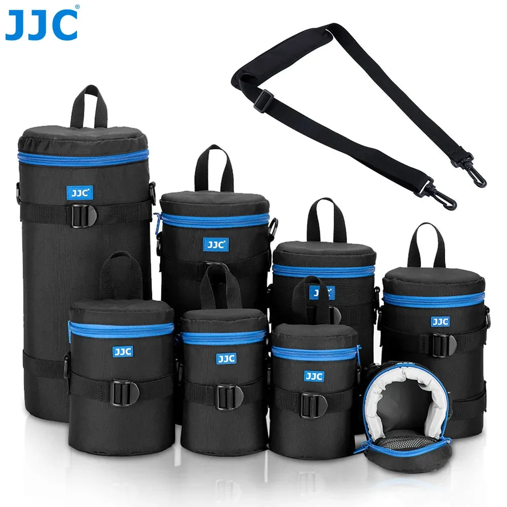 JJC Luxury Camera Lens Bag Pouch Case for Canon Lens Nikon Sony Olympus Fuji