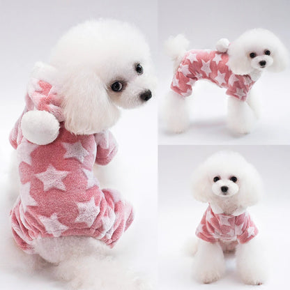 Soft Cat Dog Clothes Fleece Puppy Chihuahua Jumpsuit Dog cat Costume