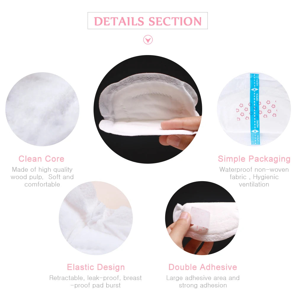 40pcs Pieces Breast Pads Nursing Pads Disposable Breast Pads Ultra-Thin Dry Soft