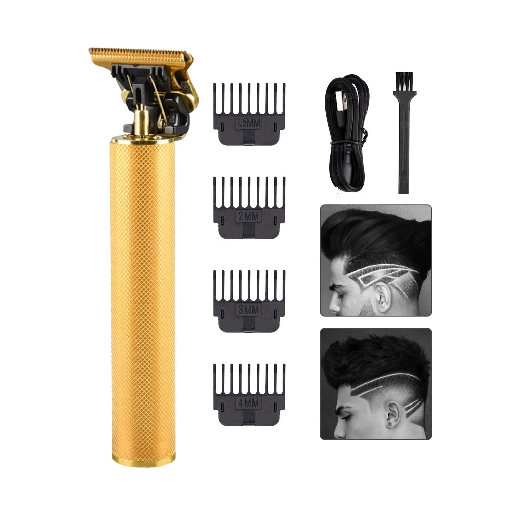 Professional Hair Clippers and Trimmer Set Carving Cordless Men Hair Trimmer