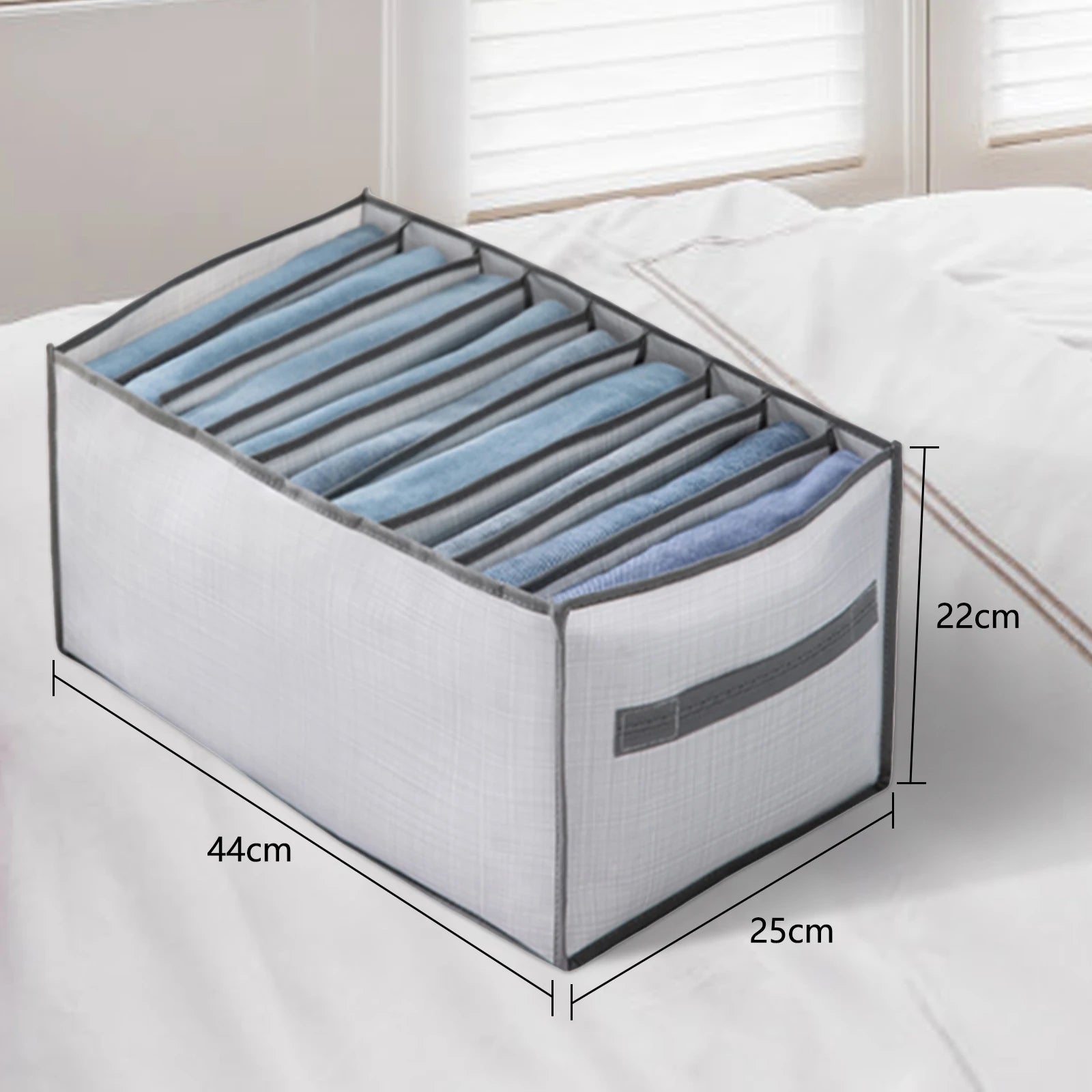 Pants Clothes Storage Box Compartmentalized Jeans Clothing Bedroom Storage Box