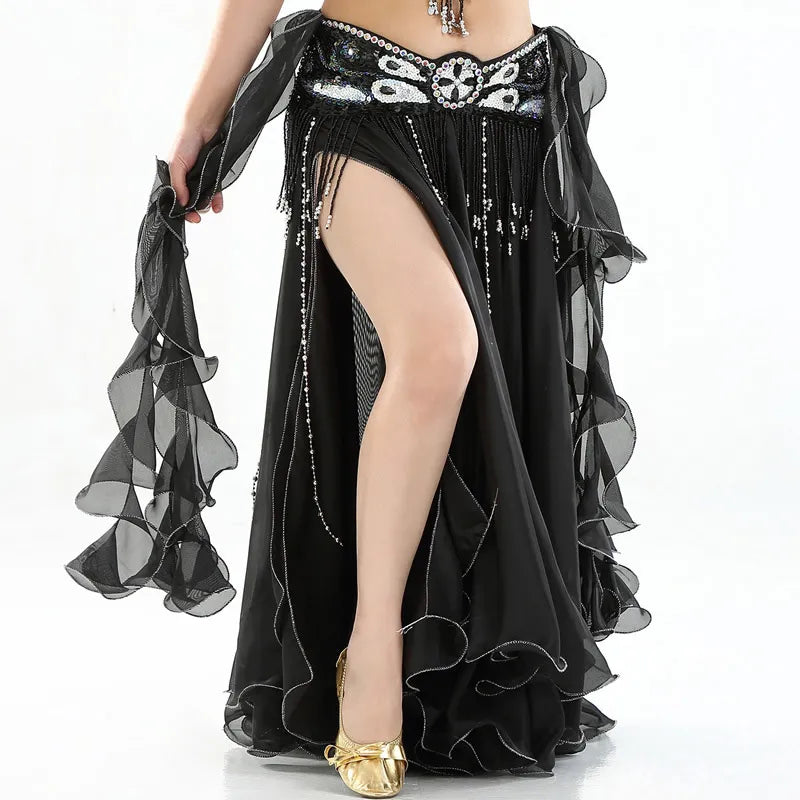 New Belly Dancing Clothing Long Maxi Skirts Women Sexy Belly Dance Skirt