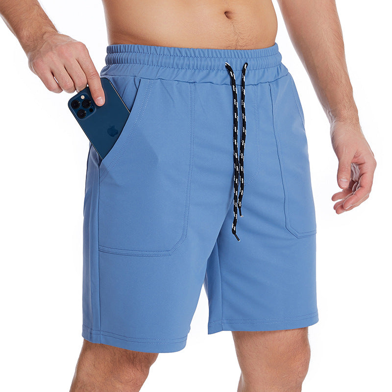 Custom Mens Gym Shorts With Side Pockets Cross Fit Short Mens Fitness Workout