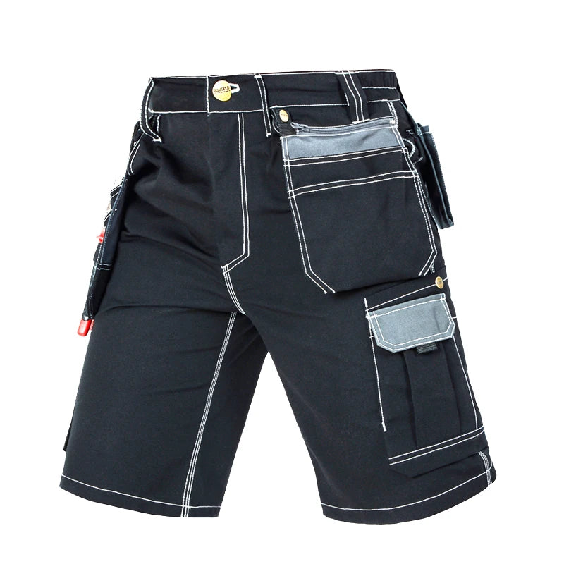 Men's Durable Multi-Pocket Work Pants Cargo Work Shorts Workwear for Men