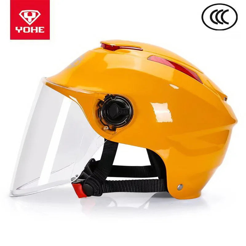 New 3C Certification Summer Half Face Motorcycle Helmet Men's Electric Bicycle