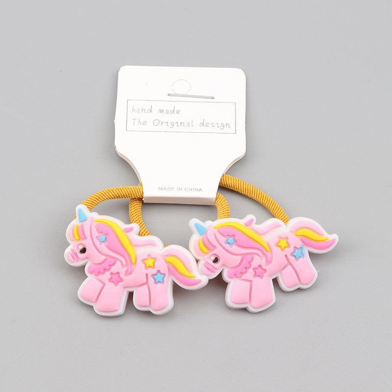 Cute Small Animal Silicone Unicorn Hair Band Rubber Band High Elastic