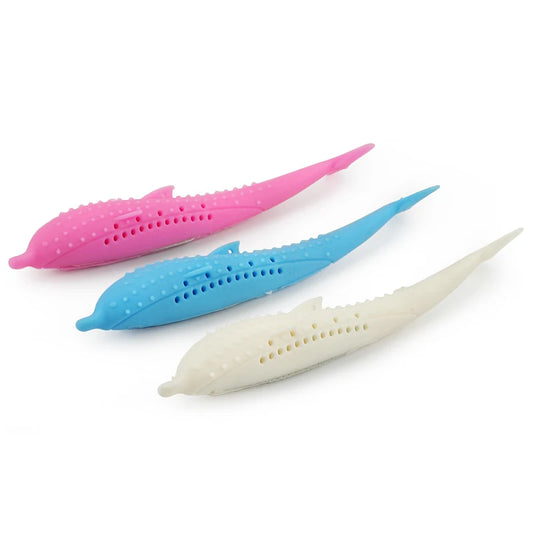 Soft Silicone Mint Fish Cat Toy Catnip Pet Toy Clean Teeth Chew Cats Toys