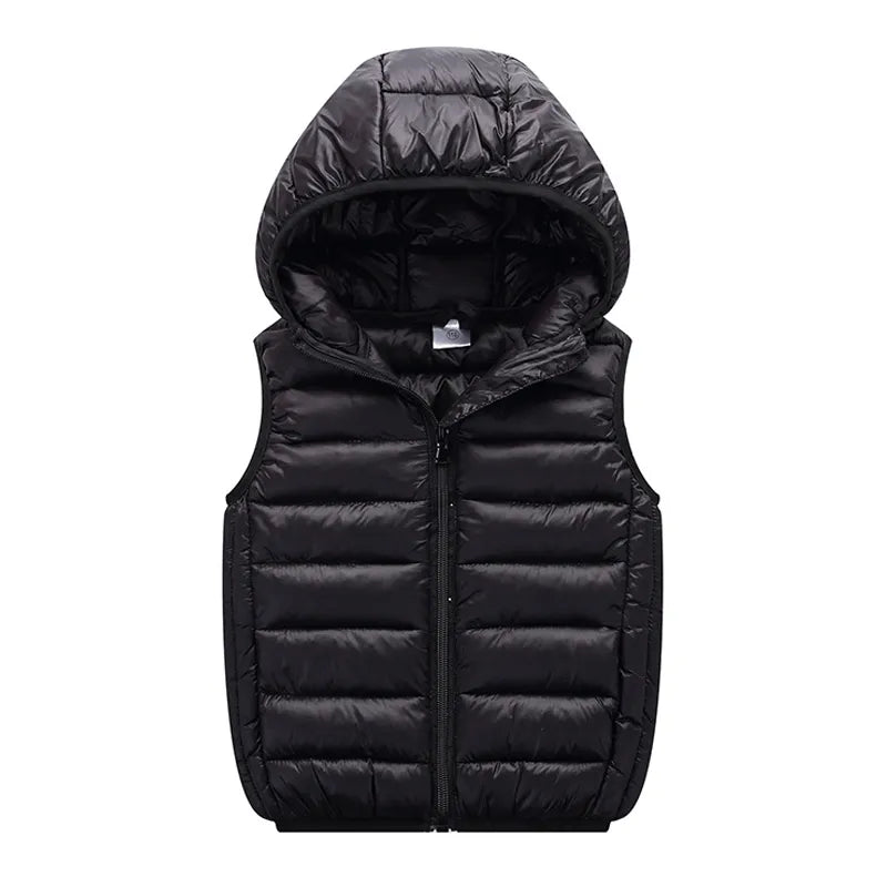 Kids Vest Children's Girls Vest Hooded Jacket Winter Autumn  Waistcoats