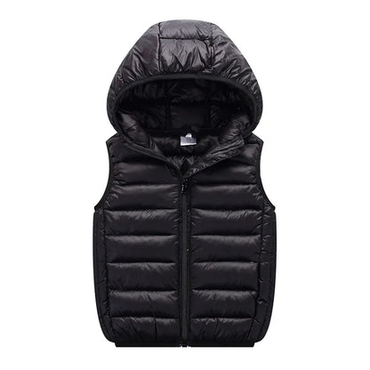 Kids Vest Children's Girls Vest Hooded Jacket Winter Autumn  Waistcoats