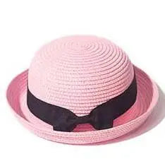 COKK Panama Hat Simple Summer Beach Hat Female Casual Girls