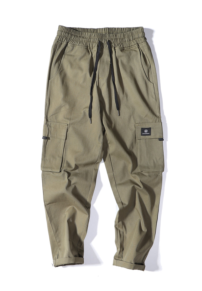 Boutique Multi Pocket Cargo Pants High Street Fashion Long Loose Pants for Mens