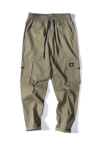 Boutique Multi Pocket Cargo Pants High Street Fashion Long Loose Pants for Mens