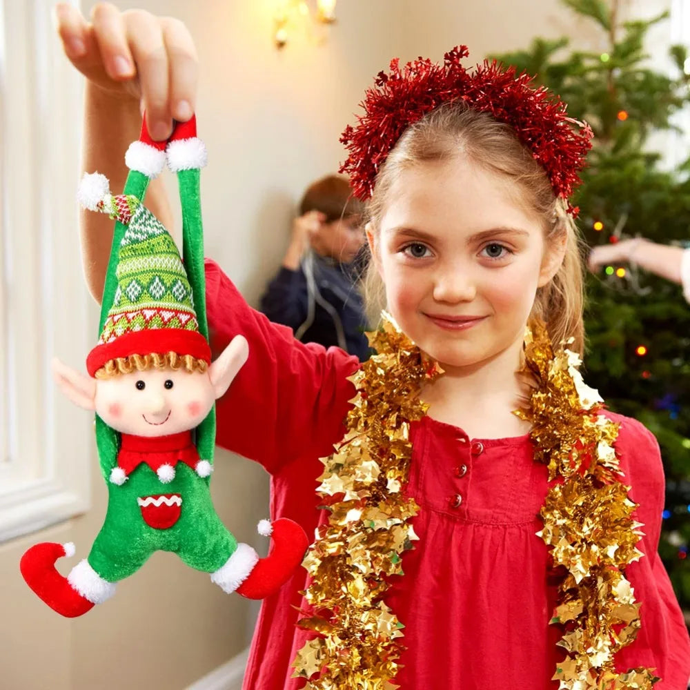 OurWarm Christmas Decoration Elf Doll Plush Christmas Tree Hanging Ornament